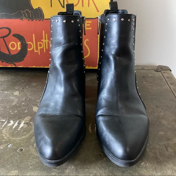 Circus by Sam Edelman Jenna Pointed Toe Studded Boots - Picture 9 of 13